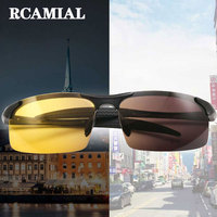 RCAMIAL okulary noktowizyjne fotochromowe okulary żółte soczewki polaryzacyjne UV400 okulary jazdy dla kierowców samochodów Sport mężczyźni kobiety 2